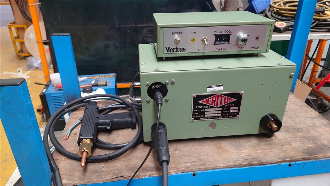 Meritus single sided resistance poke welder 8kva from £900 GBP